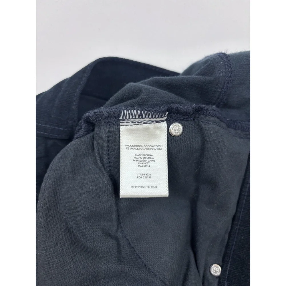 Cabi size 6 Navy Blue Stretch Corduroy Skinny Cords Corduroy Pants #4236‎